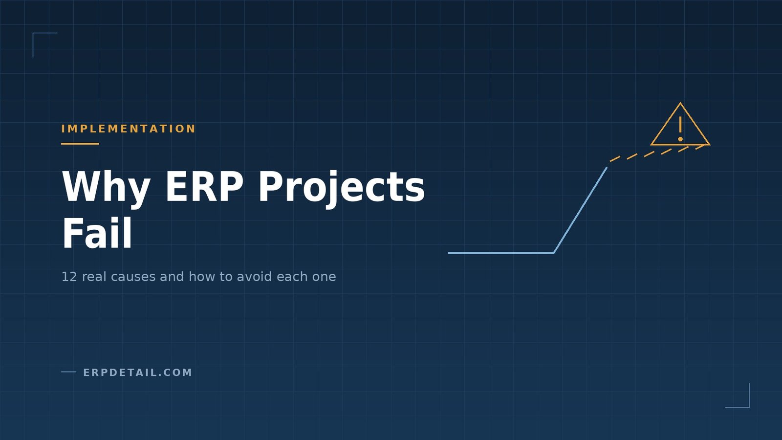 Why ERP Projects Fail: 12 Real Causes and How to Avoid Each One