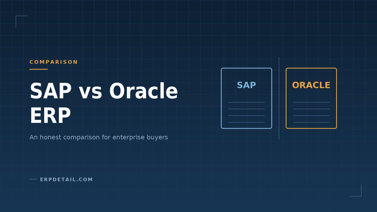 SAP vs Oracle ERP: An Honest Comparison for Enterprise Buyers