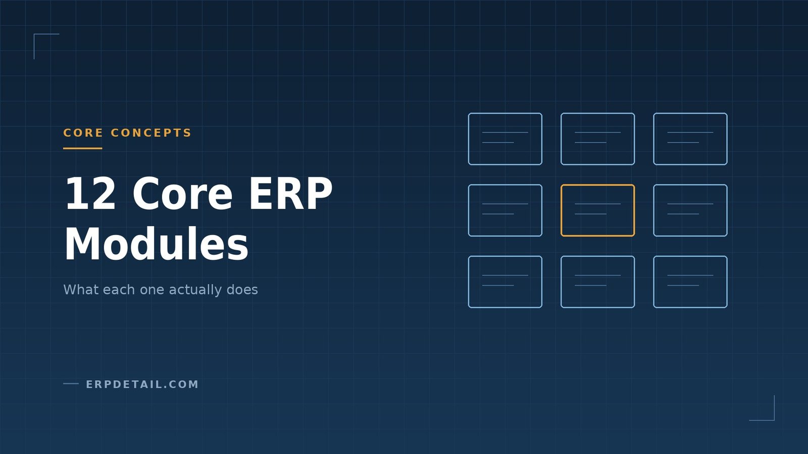 ERP modules